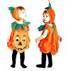 KIRALOVE - Costume de citrouille déguisement - Carnaval - Halloween - Couleur orange - Taille M - 3-4 ans - Idée cadeau