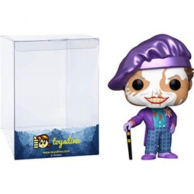 The Joke?r [Batm?an 1989] Chase : Funk?o Pop! Heroes Vinyl Figure Bundle with 1 Compatible ToysDiva Graphic Protector