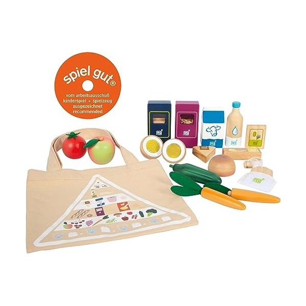 Small Foot Kit daliments végétariens Fresh en Bois, Accessoires pour la Cuisine des Enfants, Jeu de rôle dès 3 Ans Jouets, 1