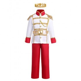 Déguisement Prince Roi Charmant pour Enfants Garçons Jeu de rôle Cosplay Carnaval Halloween Habiller Vêtements de Fête danni