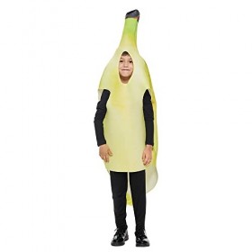 Snailify Costume de comédie Banana pour enfants, tenue de jeu de rôle amusante pour garçons et filles