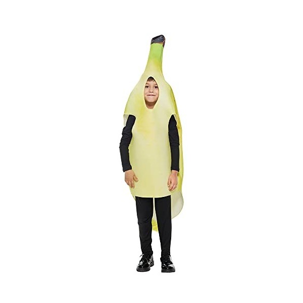 Snailify Costume de comédie Banana pour enfants, tenue de jeu de rôle amusante pour garçons et filles