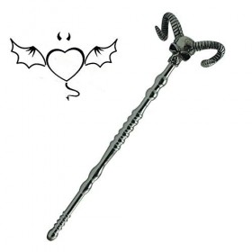 Roiz Sceptre Magique en métal Le Plus Cool pour Cosplay, Jeu de rôle