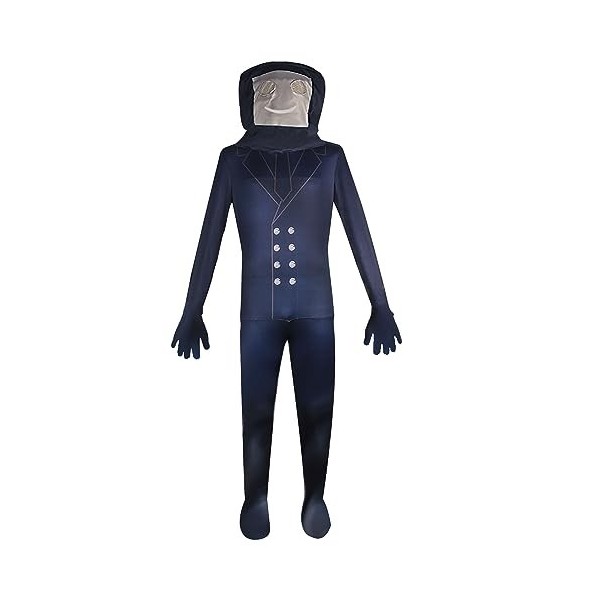 Skibidi Toilet Déguisement pour Enfants Garçon TV Man Camera Man Speaker Man Halloween Cosplay Costumes Party Jumpsuit Jeu Vi