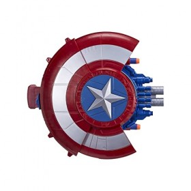 SUPYINI Captain America Shield, Shield Soft Bullet Launcher Toy, Disguise Heroic Role Playing Superhero Costume Retro Shield,