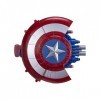 SUPYINI Captain America Shield, Shield Soft Bullet Launcher Toy, Disguise Heroic Role Playing Superhero Costume Retro Shield,