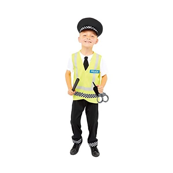 amscan 9907072 Costume dofficier de police britannique pour enfant 4-6 ans Multicolore