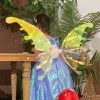 1 Set Electrical Butterfly Wing Moving Swing LED Fairy Wings Light Up Flapping Wings Glowing Shiny Princess Wings for Birthda