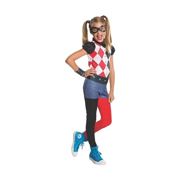 Rubies - Warner - Déguisement classique pour fille Superhéros Harley Quinn - Taille M- I-620744M