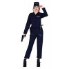 FIESTAS GUIRCA Costume de police pour Adolescentes Filles - Uniforme de police bleu et casquette de police pour filles de 14-