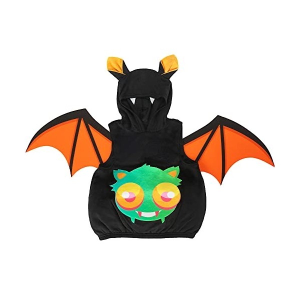 IKALI Vêtements de chauve - souris pour enfants dâge préscolaire Halloween Filles Garçons animaux capuchon gilet élégant cos