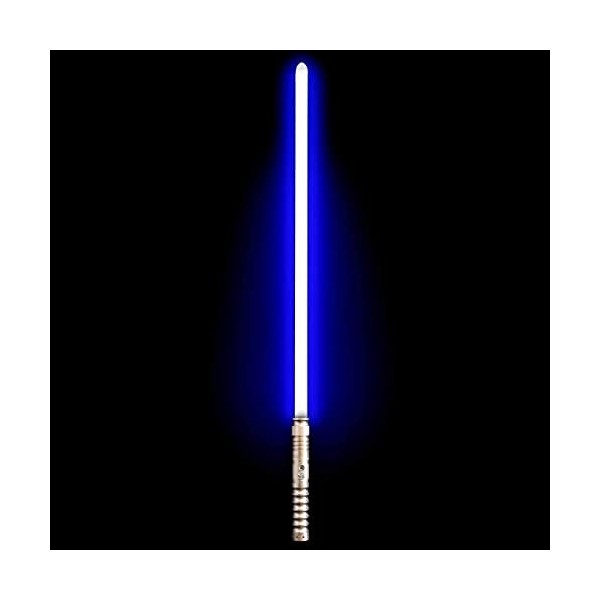 MAQRLT Sabre laser, poignée en aluminium 7 couleurs changeantes - Sabre laser LED - Support dépée robuste - Jouet de gravité