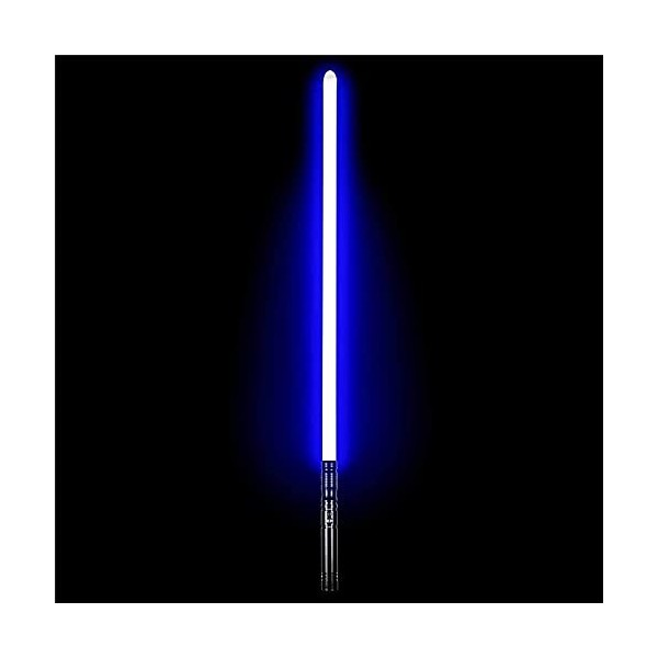 MAQRLT Sabre laser, poignée en aluminium 7 couleurs changeantes - Sabre laser LED - Support dépée robuste - Jouet de gravité