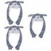 TOYANDONA 3 Pcs Chapeau Mobile Costume DAnimal Chapeau Oreille De Chien Chapeau De Saut Tenues DOreille Mobiles Pour Filles