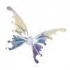 Fockety Ailes de Papillon électriques, Jouet dailes de Fée Mobiles électriques Réglables Transparents Brillants et Brillants