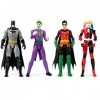 Lot de 4 figurines Batman 30 cm comprenant Batman, Robin, Copperhead et Talon