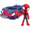 Hasbro Spidey and his Amazing Friends - Ultimate Web-Crawler, Comprend un véhicule de tir et un personnage de 10 cm, pour enf