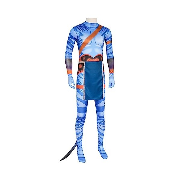 DTREEL Halloween Avatar 2 Girl Neytiri Costume Adulte, Avatar 2 Water Way Jack Costume, Blue Planet Superhero Shapewear, Dégu