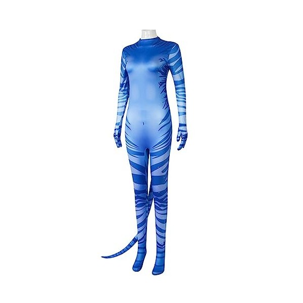 DTREEL Halloween Avatar 2 Girl Neytiri Costume Adulte, Avatar 2 Water Way Jack Costume, Blue Planet Superhero Shapewear, Dégu