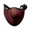 ULSUE Gothique Cosplay Masque Masque en Cuir PU Punk for Masque de Motard Moto Adulte Demi-Visage Décorations de fête Couleu