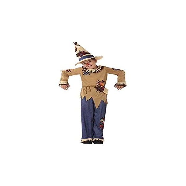 Atosa costume épouvantail magicien oz enfant enfant 7 à 9 ans