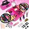 Ensembles de maquillage pour enfants pour filles – Kit de démarrage de maquillage lavable licorne pour adolescentes, jeux de 