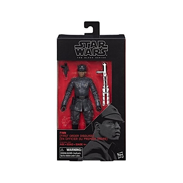 Star Wars The Black Series Épisode 8 Finn Déguisement Premier Ordage , 15,2 cm