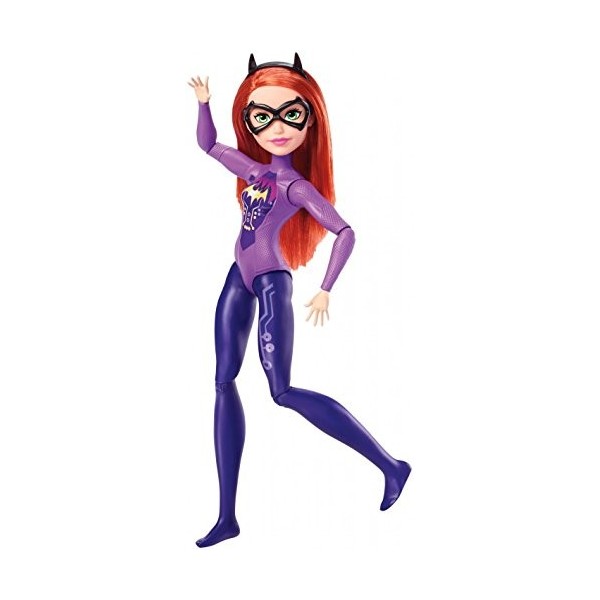 DC Super Hero Girls Poupée Gymnaste articulée Batgirl de 30 cm rousse avec tenue peinte, jouet enfant, FJG65