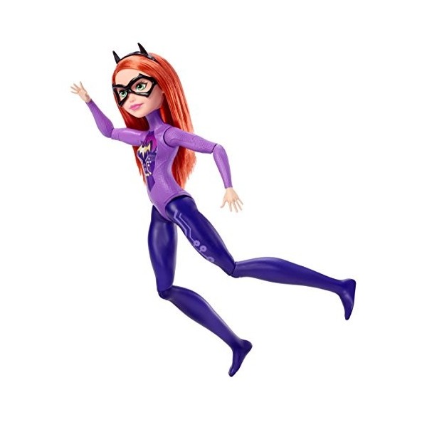 DC Super Hero Girls Poupée Gymnaste articulée Batgirl de 30 cm rousse avec tenue peinte, jouet enfant, FJG65