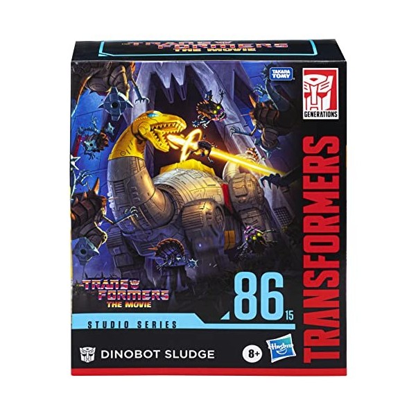 Transformers Studio Series 86-15, Figurine Dinobot Sludge 1986 de 21,5 cm de Les Transformers : Le Film, Classe Leader, dès 8