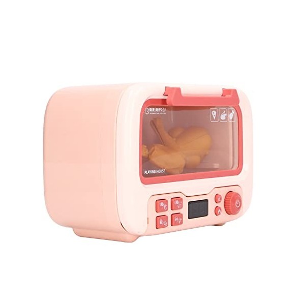 HOHXFYP Ensemble de Jeu de Cuisine de Jouets À Micro Ondes, Four Électronique de Jeu de Simulation pour Enfants avec Lumières