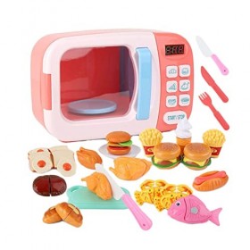 Yangguang Amasstu - cuisine pour enfants - Micro-ondes - Simulation électrique - Avec aliments et accessoires - Cadeau danni