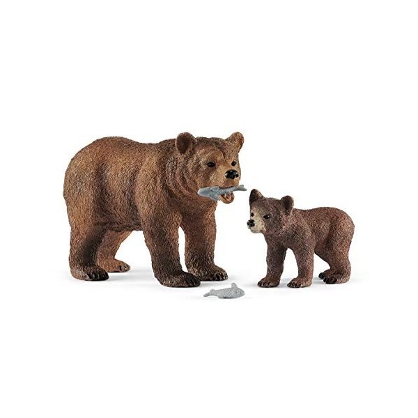 Schleich Maman Grizzly avec Ourson