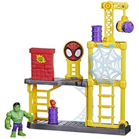 Marvel Hasbro Spidey et Ses Amis Extraordinaires, Chantier de déconstruction, Jouet Hulk pour Enfants à partir de 3 Ans, F371