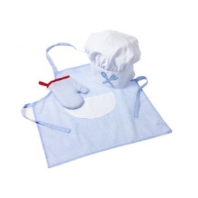 La tenue de Childrens chef - bleu