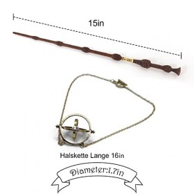 ZYMR Dumbledores Harry Potter Baguette de sureau Harry Potter Wizarding World Requisite + Retourneur de temps Harry Potter Ar