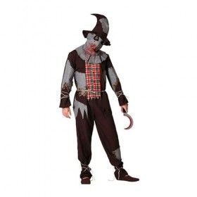 Atosa Déguisement Homme Epouvantail Ensanglanté