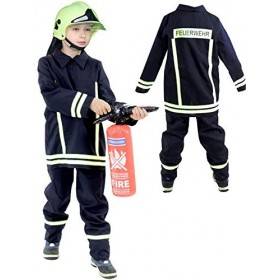 Foxxeo 40026&nbsp;–&nbsp;Costume de pompier pour enfant&nbsp;–&nbsp;Costume de policier pour enfants&nbsp;–&nbsp;Tailles 92 – 152