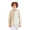 CoolChange Chemise médiévale avec capuche pour costume de chevalier ou de pirate | Beige | Coton | Taille : XL