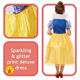 Rubies Déguisement officiel Princesse Disney Blanche Neige paillettes et paillettes