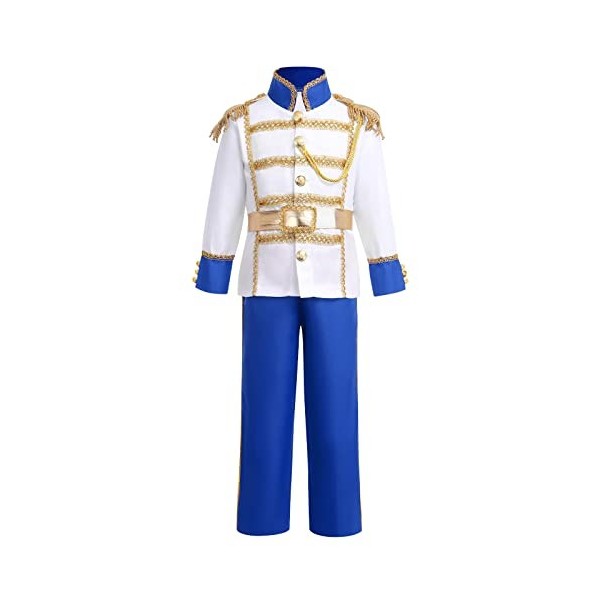 Déguisement Prince Roi Charmant pour Enfants Garçons Jeu de rôle Cosplay Carnaval Halloween Habiller Vêtements de Fête danni