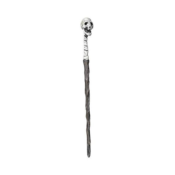 The Noble Collection - Death Eater Skull Wand in A Standard Windowed Box - 14in 35cm Wizarding World Wand - Harry Potter Fi