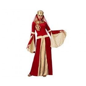Atosa Déguisement Femme Princesse Médiévale Rouge