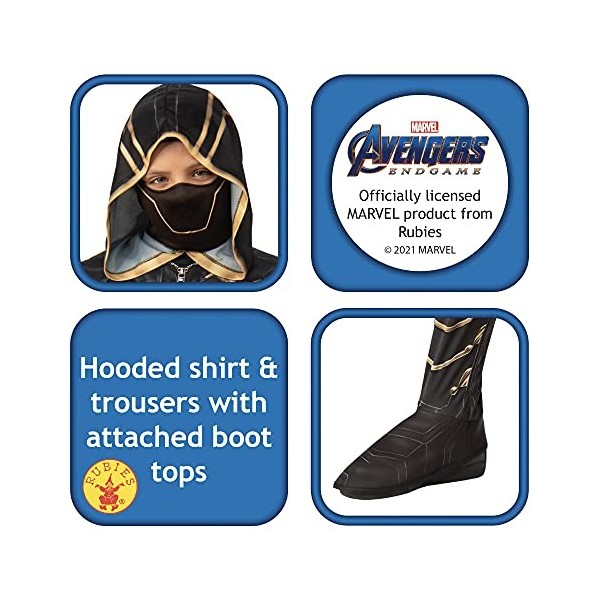 Rubies Costume Avengers Endgame Hawkeye As Ronan pour enfant Taille S 3-4 ans Hauteur 117 cm - version anglaise