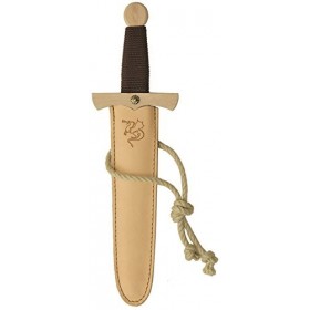 A2Z Kids Vah&nbsp;–&nbsp;Dague Dragon Solide en véritable Bois de hêtre avec Fourreau