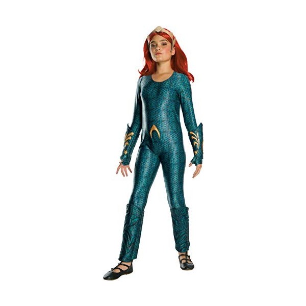 Rubies Costume officiel DC Aquaman The Movie, Mera pour filles, taille L 8-10 ans