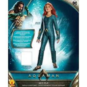 Rubies Costume officiel DC Aquaman The Movie, Mera pour filles, taille L 8-10 ans