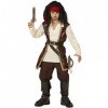 "PIRATE" coat with shirt, pants, belt, sword sash with buckle, headband, boot covers - 140 cm / 8-10 Years 