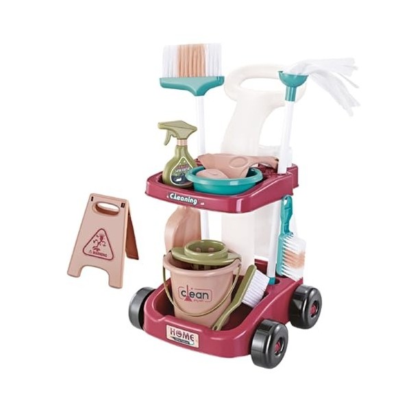 Sharplace Ensemble de Jeu de Nettoyage pour Enfants, Ensemble de Jeu de Simulation, Jeu de rôle, Jeu de Nettoyage pour Tout-P