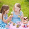 Service à Thé pour Enfants Licorne, Jouets à Dessert Jeu de Rôle Biscuits de Gâteaux, Cadeau pour Les Petites Filles